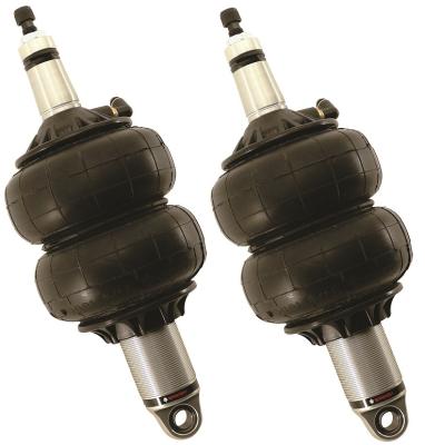 Front HQ Shockwaves 1000 Series W/ 3.6 Inch Stroke, 2 Inch Stud Pair Of Rebound Adjustable Shock waves 6.5 Inch Double Convoluted W/ 1/4 Inch Fittings, Bearing Spacers 1/2 Inch And 5/8 Inch 10.3 Inch X 13.3 Inch W/ A 11.75 -12 Inch Ride Height Ridetech