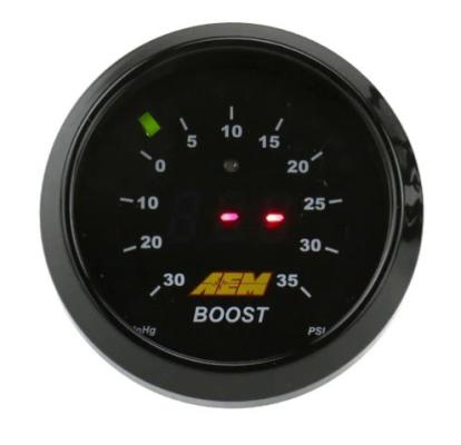 Classic Boost Display Gauge Kit Reads from -30 to 35 PSI AEM Electronics