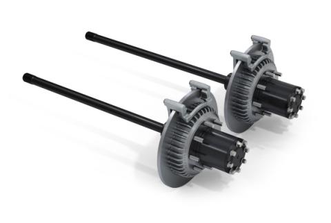 07-18 Wrangler JK Dana 44 Rear Axle 8-Lug Full-Float Conversion &amp; Solid Big Rotors 30-Spline TeraFlex