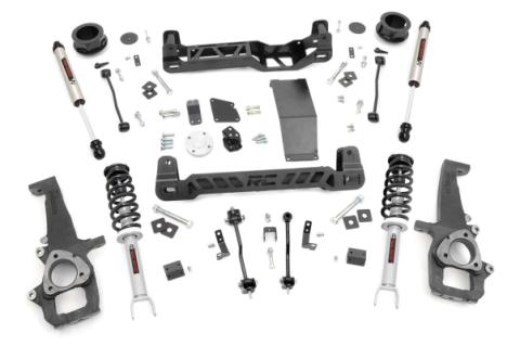 RAM 1500 4 Inch Suspension Lift Kit N3 Struts w/V2 Shocks For 12-23 RAM 1500 4WD Rough Country