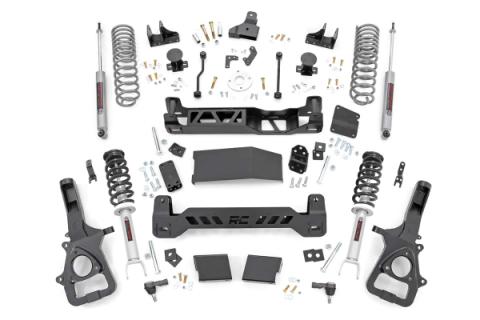 6 Inch RAM Suspension Lift Kit w/Loaded Struts 19-24 RAM 1500 4WD 22XL Factory Wheel Models Rough Country