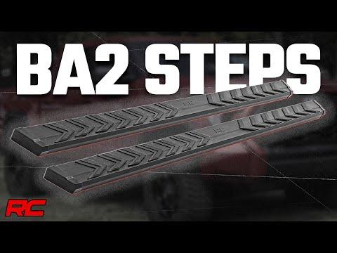 BA2 Running Boards Side Step Bars 2-Door Ford Bronco 21-Up Rough Country