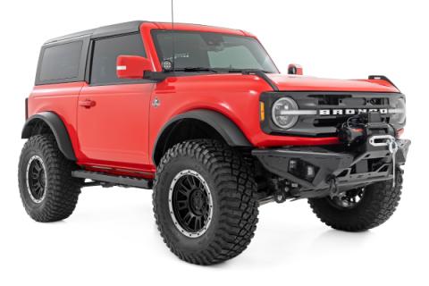 BA2 Running Boards Side Step Bars 2-Door Ford Bronco 21-Up Rough Country