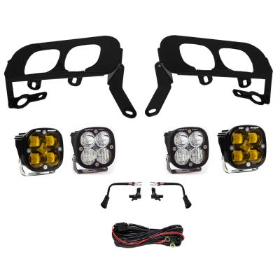 Silverado 1500 Fog Pocket Kit 14-15 FPK, SAE Baja Amber W/C &amp; Sport D/C Baja Designs