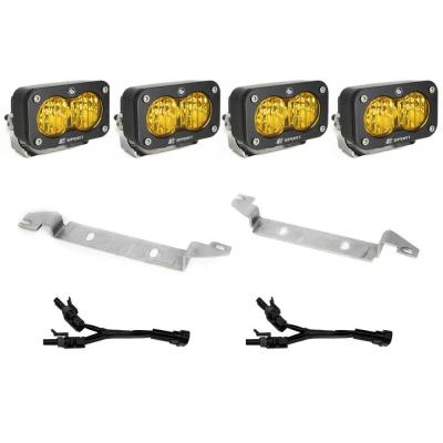 S2 Sport Dual Fog Pocket Light Kit - 24-Present Tacoma (Wide Cornering; Baja Amber) Baja Designs