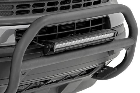 Nudge Bar 20 Inch Black Series w/ White DRL Single Row LED 21-Up Ford Bronco Sport Rough Country