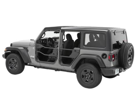Element Doors Jeep '20-26 Gladiator '18-26 Wrangler JL Front Matte Black Bestop