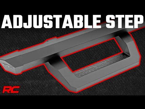 SR2 Adjustable Aluminum Steps Crew Cab 15-22 Ford F-150/17-22 Super Duty Rough Country