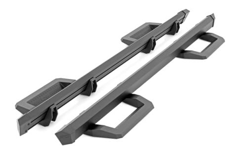 SR2 Adjustable Aluminum Steps Crew Cab 15-22 Ford F-150/17-22 Super Duty Rough Country