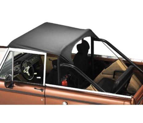 Land Cruiser Bikini Top Traditional Bikini Top For Toyota 1964-1984 Land Cruiser Black Crush Bestop
