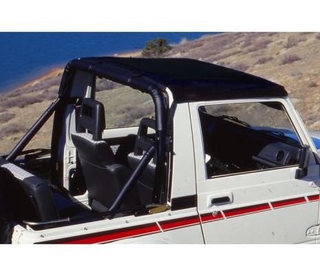 GEO Tracker/Suzuki Sidekick Bikini Top Strapless Standard Targa Style Bikini Top For Geo/Suzuki 1995-1998 Tracker/Sidekick Black Denim Bestop