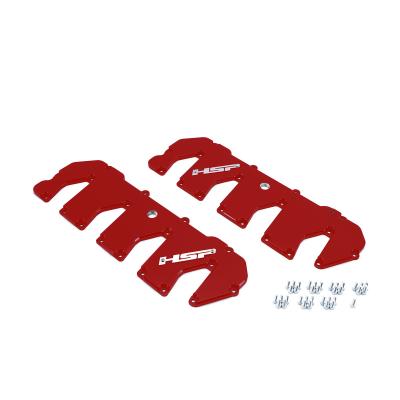 2011-2016 Chevrolet / GMC Billet Valve Covers Flag Red