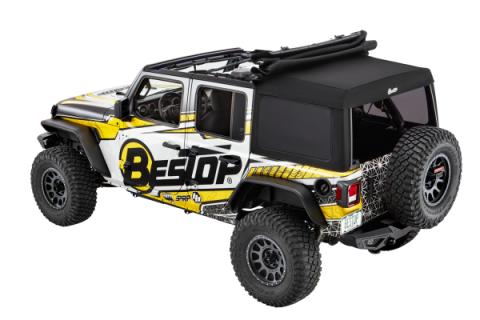 Supertop Ultra Jeep '18-26 Wrangler JL 4-Door Premium Black Twill Bestop