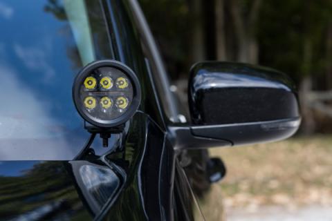 LED Light Kit Ditch Mount 3 Inch OSRAM Wide Jeep KL 14-21 Rough Country