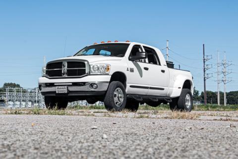 Dodge Hidden Bumper Kit w/ 20-Inch LED Light Bar Black Series w/ White DRL 03-18 Ram 2500/3500 Rough Country