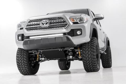 Toyota 30 Inch Cree LED Bumper Kit Black Series w/ Cool White DRL (16-19 Tacoma) Rough Country