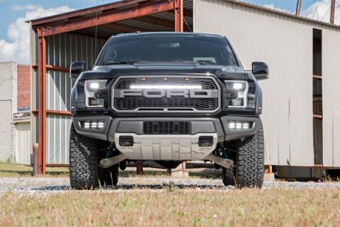 Ford 30 Inch LED Hidden Grille Kit w/Black Series DRL 17-20 Ford F-150 Raptor Rough Country