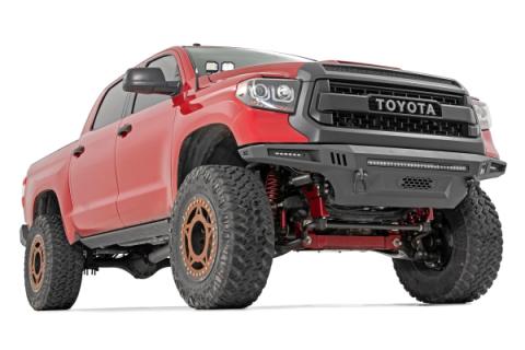 Toyota 2-inch LED Lower Windshield Ditch Kit (14-20 Tundra Black Series Flood Pattern) Rough Country