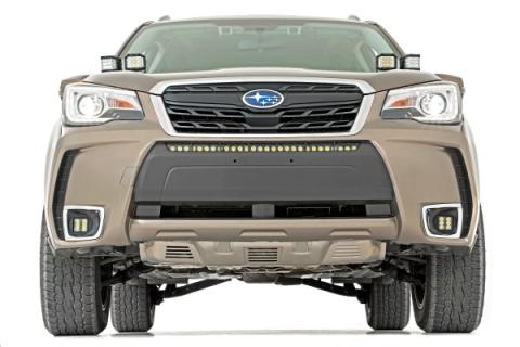 Subaru 30 Inch LED Bumper Kit (14-18 Forester Black Series w/ Cool White DRL) Rough Country