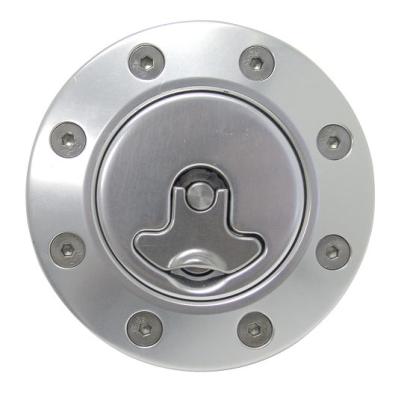 Billet Aluminum Gas Cap For 1962-1967 Nova Locking Anodized Silver Cap 2 Keys Housing Neck Gaskets And Hose Ridetech