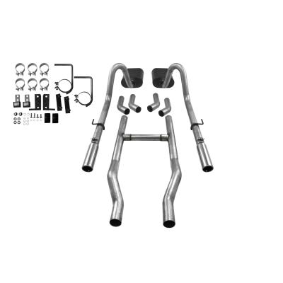 American Thunder Crossmember-Back Exhaust System 1955-1957 Chevrolet Cars With V8 Engine Aggressive To Moderate Sound Flowmaster