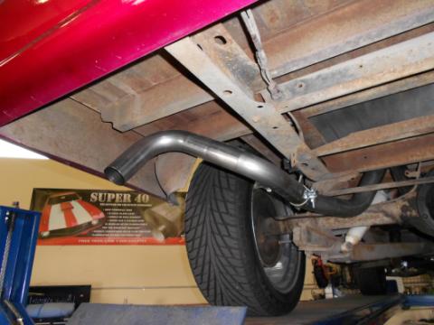 American Thunder Crossmember-Back Exhaust System Fits 1967-1972 Chevrolet/Gmc C10, C15 1/2 Ton Trucks With V8 Engines Stainless Steel Aggressive To Moderate Sound Flowmaster