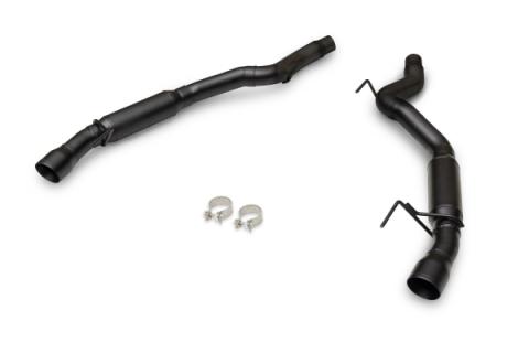 Outlaw Axle-Back Exhaust System Fits 2024-2026 Ford Mustang Gt 5.0-Liter And Ecoboost 2.3-Liter, Outlaw Axle-Back 3.0-Inch Stainless Steel Exhaust System, 4.0-Inch Black Tips With No Valves Flowmaster