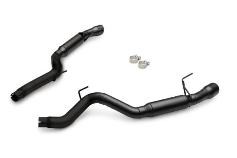 Outlaw Axle-Back Exhaust System Fits 2024-2026 Ford Mustang Gt 5.0-Liter And Ecoboost 2.3-Liter, Outlaw Axle-Back 3.0-Inch Stainless Steel Exhaust System, 4.0-Inch Black Tips With No Valves Flowmaster