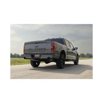 Outlaw Cat-Back Exhaust System Fits 2021-2025 Ford F150 2.7, 3.5 And 5.0-Liter, Powerboost And Non-Hybrid With Factory Dual Tailpipes, Outlaw Cat-Back 3.0-Inch Stainless Steel Exhaust System, 4.50-Inch Black Tips Flowmaster