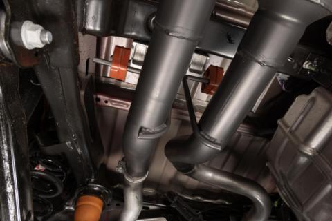 American Thunder Direct Fit Muffler Fits 2025 2026 Ram 1500 3.0L Standard Output, American Thunder Direct-Fit Muffler Exhaust System, 409 Stainless Steel Flowmaster