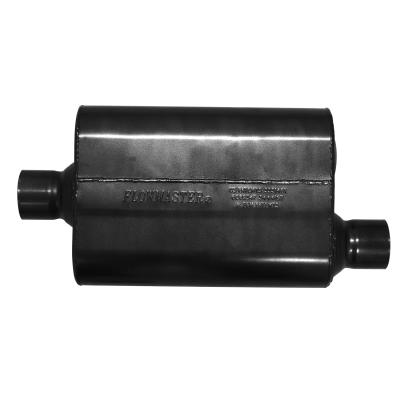 Super 44 Series Chambered Muffler Super 44 Series Stainless Steel 2.50 Inch Center In/2.50 Inch Offset Out -Aggressive Sound Flowmaster