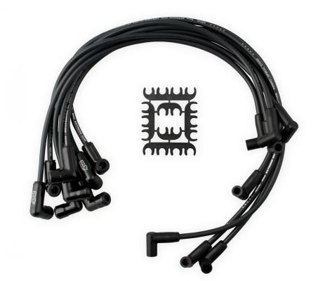 Spark Plug Wire Set- Extreme 9000 Black Ceramic-Gm V8 Hei 75-86 Over Valve Cover This Custom Fit Extreme Heat Ceramic Black Boot Spark Plug Wire Set Fits Chevy/Gmc V8 Hei Applications 75-86 ACCEL