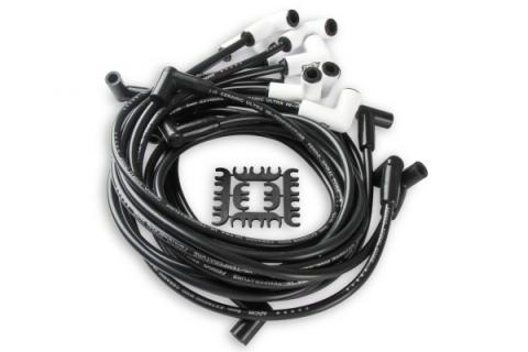 Spark Plug Wire Set Chevy Small Block With Hei 75-86 Wires Under Valve Cover Custom Fit Extreme Heat Ceramic Boot Spark Plug Wire Set ACCEL