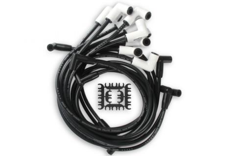 Spark Plug Wire Set Chevy Small Block With Hei 75-86 Wires Under Valve Cover Custom Fit Extreme Heat Ceramic Boot Spark Plug Wire Set ACCEL