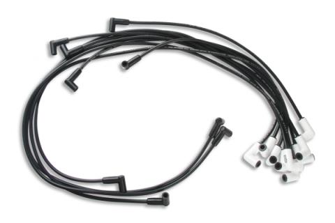 Spark Plug Wire Set Chevy Small Block With Hei 75-86 Wires Under Valve Cover Custom Fit Extreme Heat Ceramic Boot Spark Plug Wire Set ACCEL