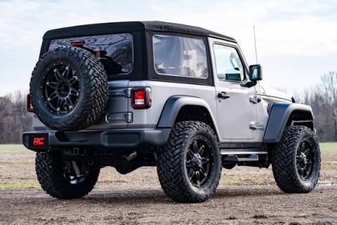 3.5 Inch Jeep Suspension Lift Kit Vertex Reservoir Stage 2 Coils &amp; Control Arm Drop 18-20 Wrangler JL Rubicon-2 Door Rough Country