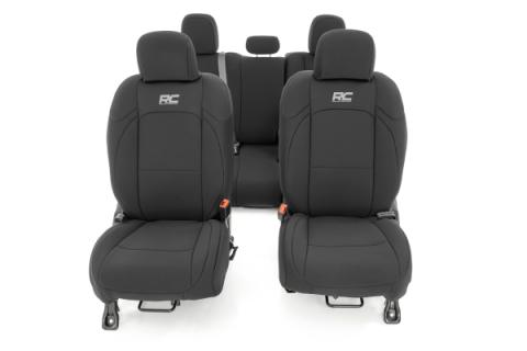 Seat Covers Front and Rear w/ Cup Holder 20-Up Jeep Gladiator JT Rough Country