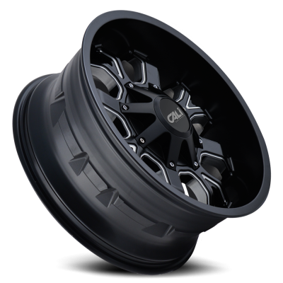 Cast Aluminum Wheels Dirty 9104 SB 20x9 Milled Spokes Satin Black 5 On 127/5 On139.7 Bolt Pattern 0 Offset Cali Offroad Wheels