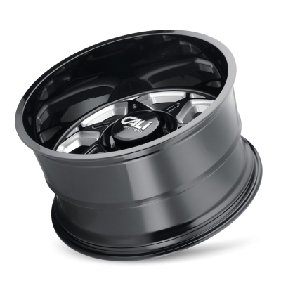 Cast Aluminum Wheels Sevenfold 9111 GB 20x10 Milled Spokes Gloss Black 5 On 127 Bolt Pattern -25 Offset Cali Offroad Wheels