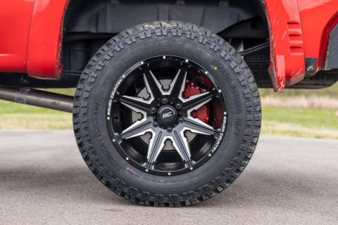 91 Series Milled One-Piece Gloss Black 22x12 8x6.5 -44mm Rough Country