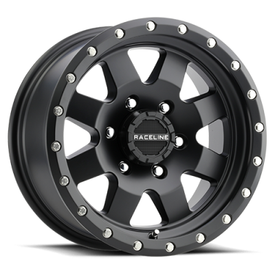 Aluminum Wheels 16x6 Defender Trailer 935B Satin Black Multi Spoke 0 Offset 6 on 139.7 Bolt Pattern 108 Bore Raceline