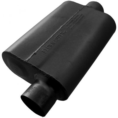 40 Series Delta Flow Chambered Muffler 40 Delta Flow 3.00 Offset In 3.00 Center Out Aggressive Sound Flowmaster