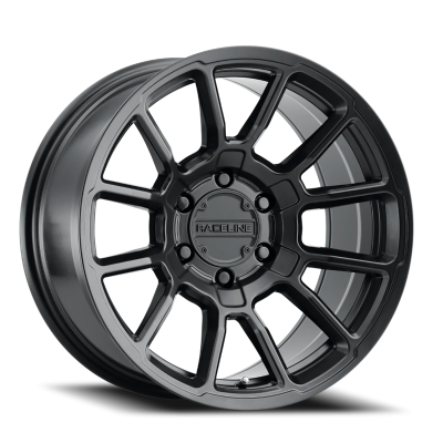 Aluminum Wheels 15x8 Gauge 950B Satin Black Multi Spoke -24 Offset 5 on 114.3 Bolt Pattern 78.1 Bore Raceline