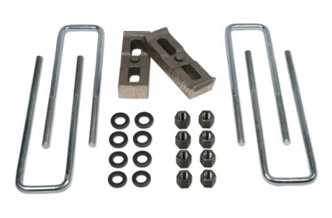 Rear Block &amp; U-Bolt Kit 1 Inch 01-10 Chevy Silverado/Sierra 2500HD 4WD Tuff Country