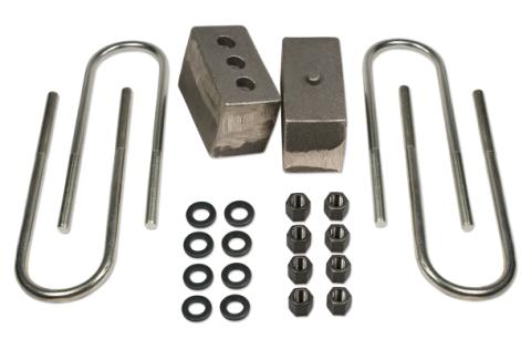 4 Inch Rear Block &amp; U-Bolt Kit 03-13 Dodge Ram 2500 4WD 03-12 Dodge Ram 3500 4WD w/3.5 Inch Rear Axle Tuff Country