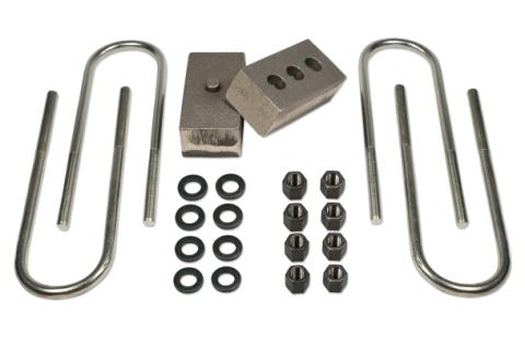 2 Inch Rear Block &amp; U-Bolt Kit 03-13 Dodge Ram 2500 4WD 03-18 Dodge Ram 3500 4WD w/4 Inch Rear Axle Tuff Country