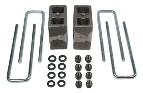 5.5 Inch Rear Block &amp; U-Bolt Kit 94-02 Dodge Ram 2500/3500 4WD w/o factory Contact Overloads 0.75 Inch Lift Non-Tapered Tuff Country