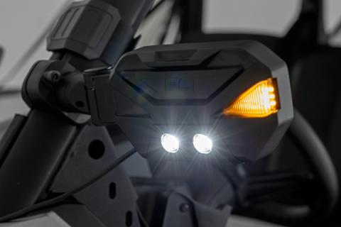 UTV Aluminum Side Mirrors Blinker Kit 1.5-2 Roll Cage Universal Rough Country