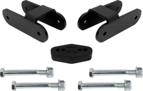 15-22 Chevy Colorado and 15-22 GMC Canyon Rear 2 Inch Lift Shackles Black Powdercoat All Pro Off Road