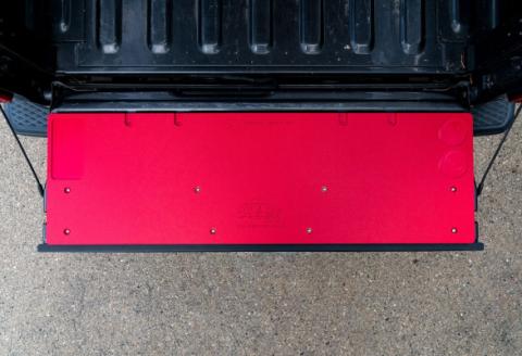 19-23 Jeep Gladiator Overland Tailgate Table Smooth Surface Red All Pro Off Road